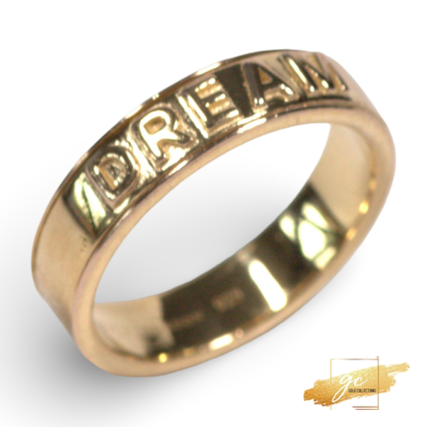 Gold Plated Sterling Silver Spinner Ring – BIG DREAMS